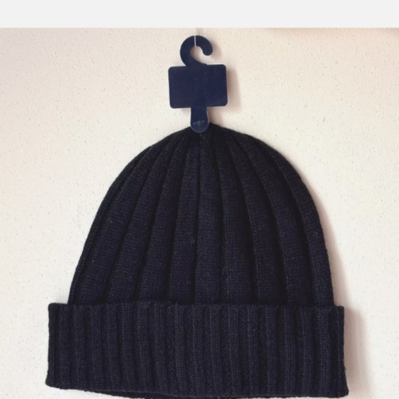 Polo Ralph Lauren Men's Signature Red Pony Wool Blend Rib Knit Cuff Beanie black - Picture 4 of 6